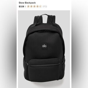 NWT ALO Yoga Black Backpack